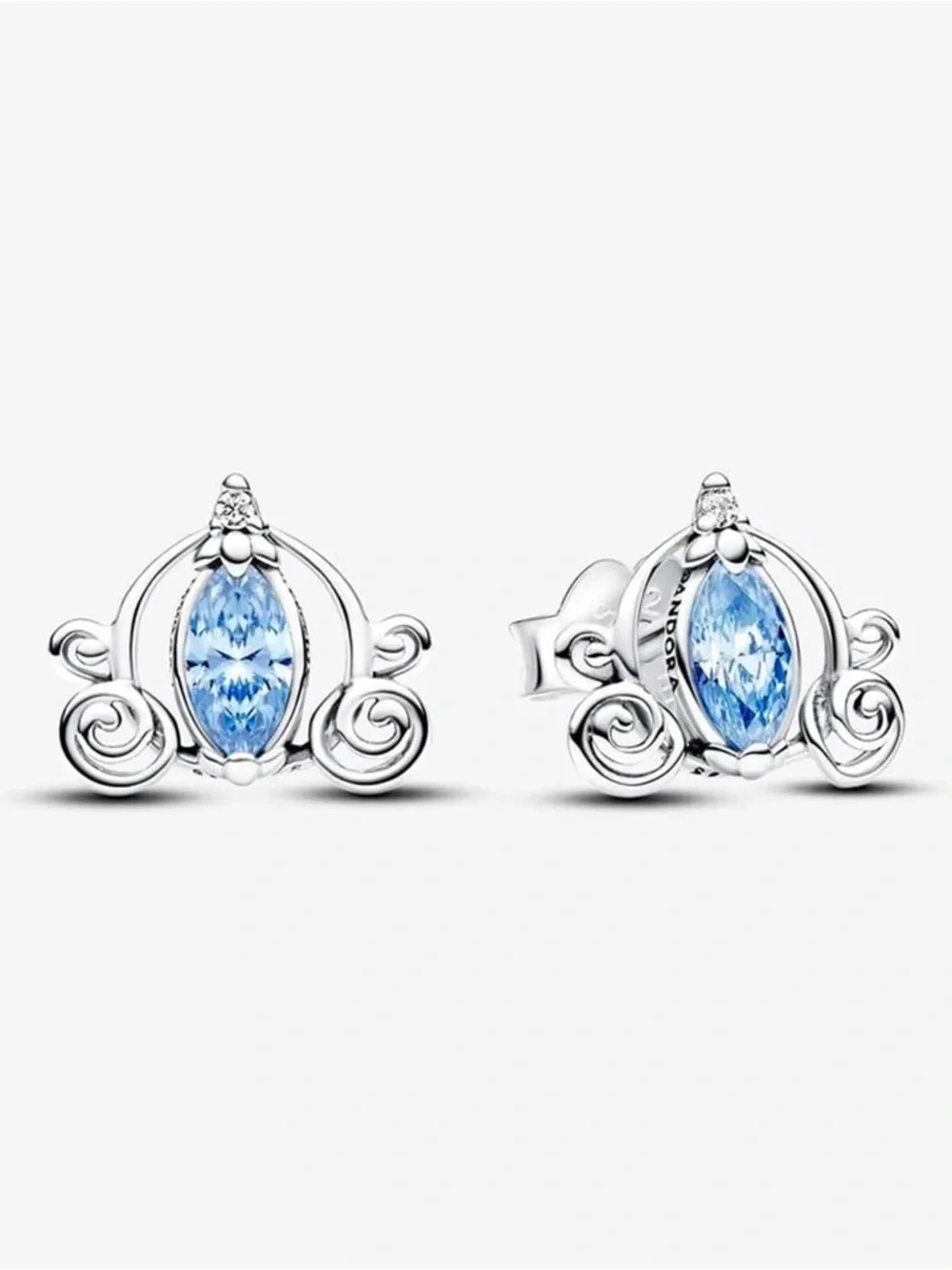 Pandora Disney Cinderella's Carriage Stud Earrings - Sterling Silver